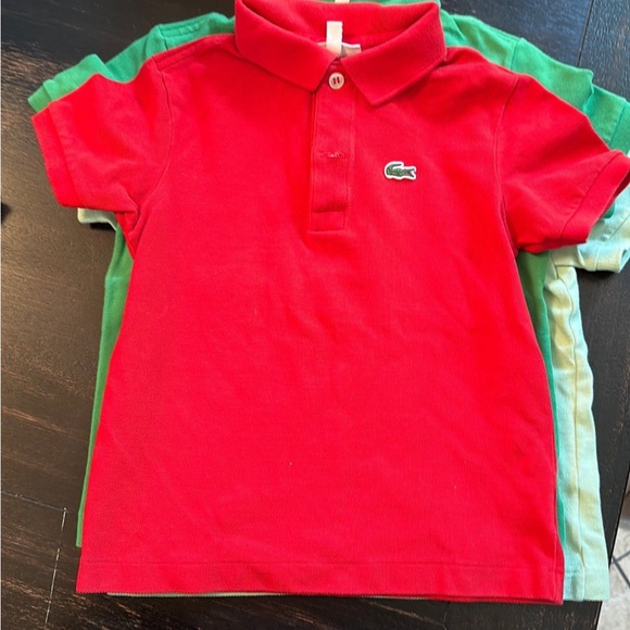 Lacoste boy polo bundle size 6
